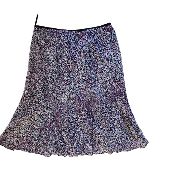 Womens Skirt Midi Abstract Print Flared Elegant Party Career - Picture 1 of 3